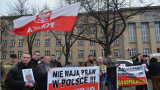 Manifestacja przed Sądem Okręgowym w Łodzi