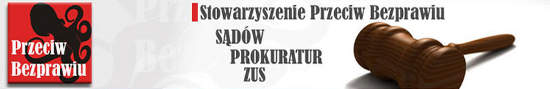 StowarzyszenieniPrzeciw Bezprawiu Sądów Prokuratury i ZUS - logo